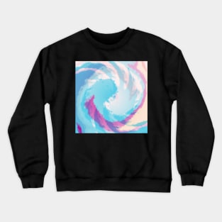 Abstract Unicorn Lines Pattern Crewneck Sweatshirt